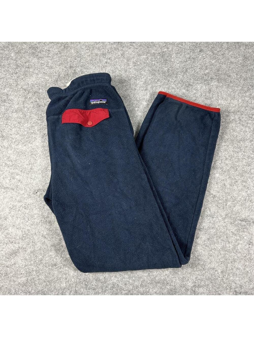 Vintage Patagonia Synchilla Navy Blue Fleece Sweatpants Size XS - Small
